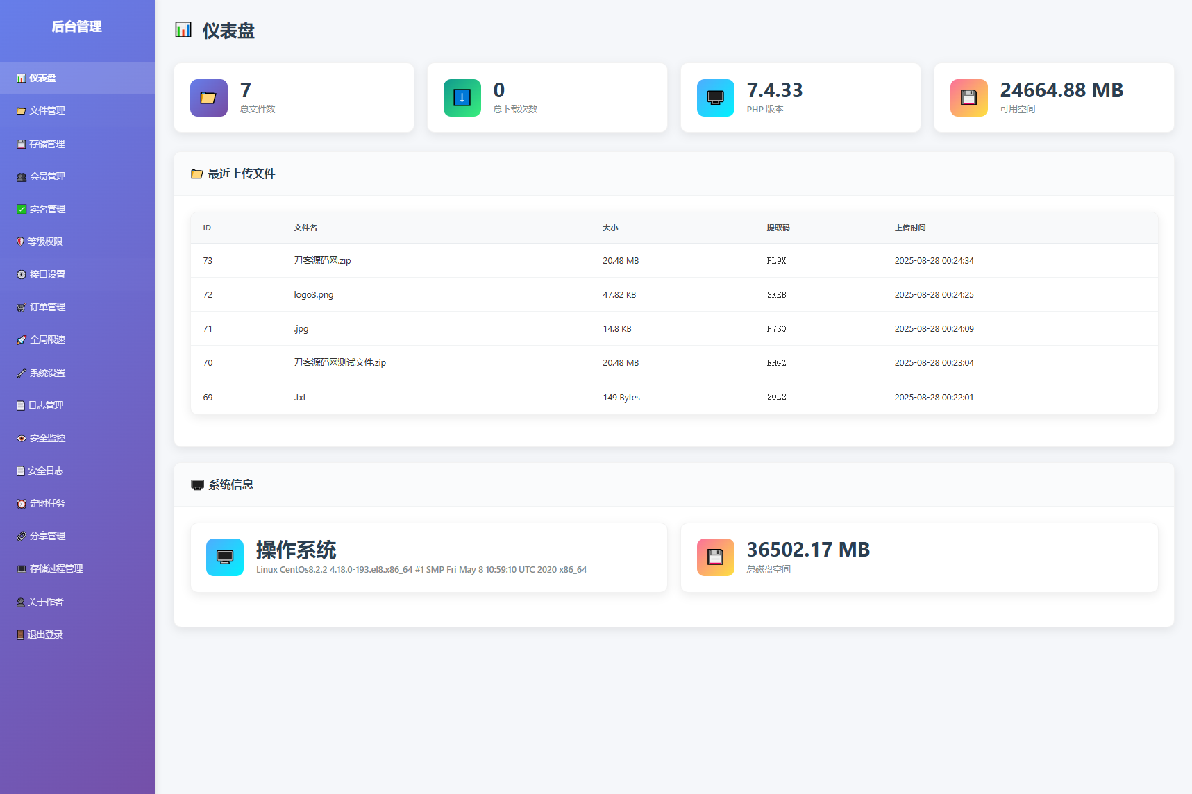 9月更新 临时文件快传系统源码 全开源附教程企业网-专注于分享建站技术教程企云网